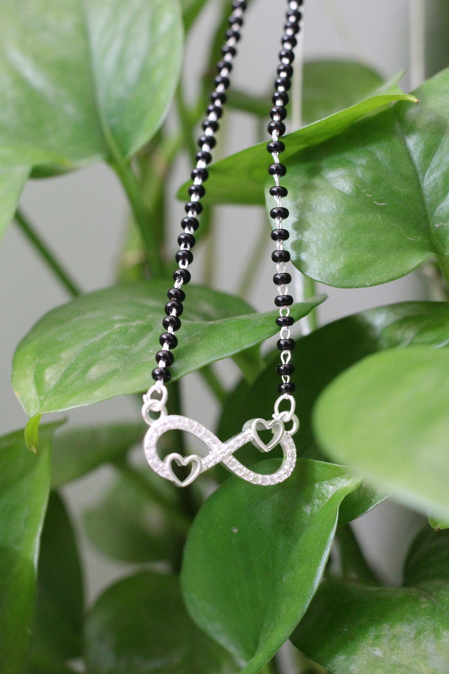 Your everyday infinit mangalsutra, redefined in 925 silver.