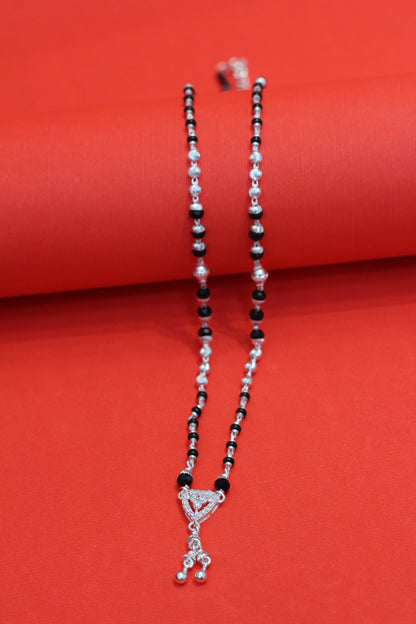 Silver short mangalsutra
