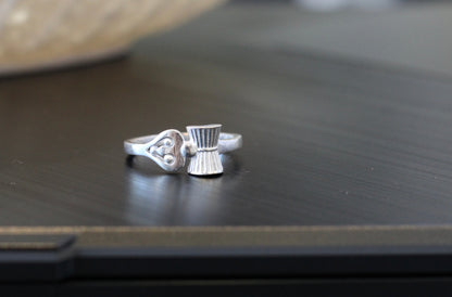 Silver men's ring