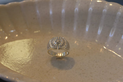 Silver men's ring