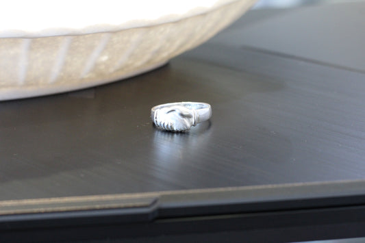 Silver men's ring