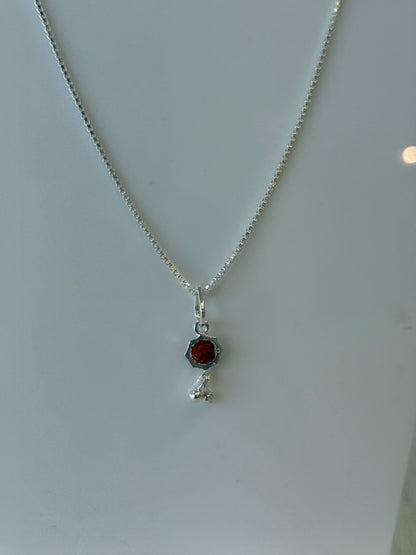 Aavikazevar 925 Sterling Silver rudraksha Pendant with 925 silver box Chain for Men & Women | Pure Silver Spiritual Necklace | Elegant Daily Wear Jewelry | Ideal Gift for Devotees