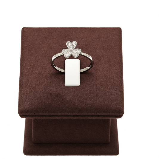 Silver ring for girls