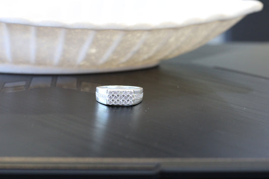 Silver men's ring