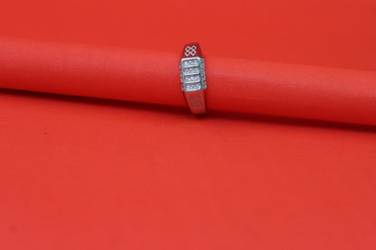 Luxury Italian Silver Men’s Ring – Bold Rectangular Design