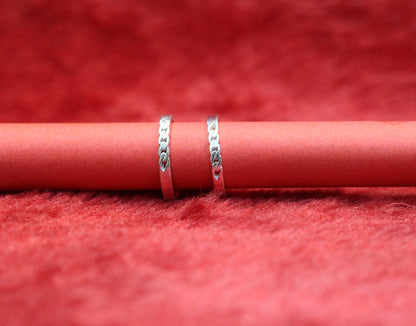 Silver toe ring