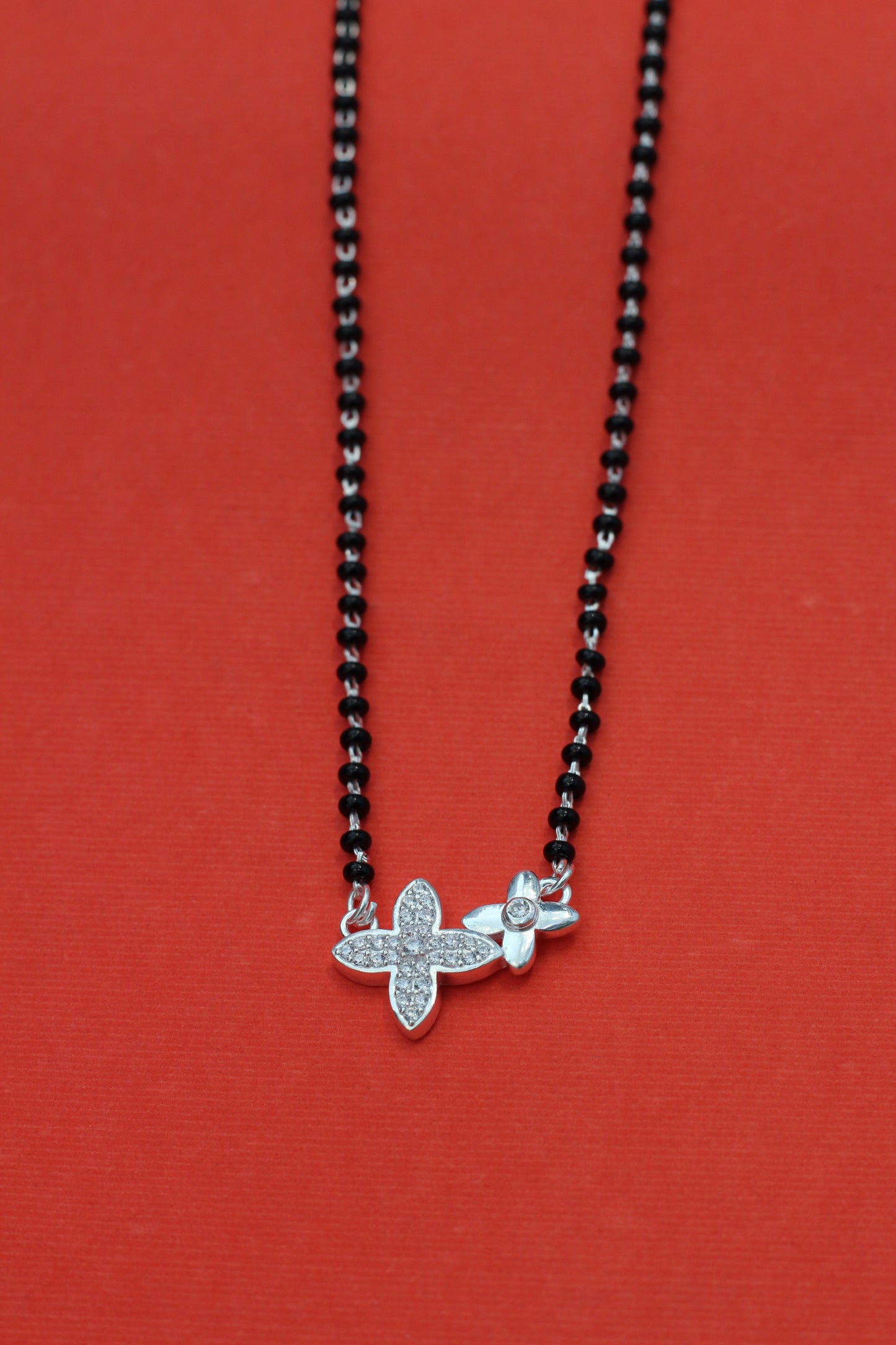 Traditional Silver Mangalsutra with Stylish Pendant