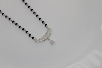 Silver short mangalsutra