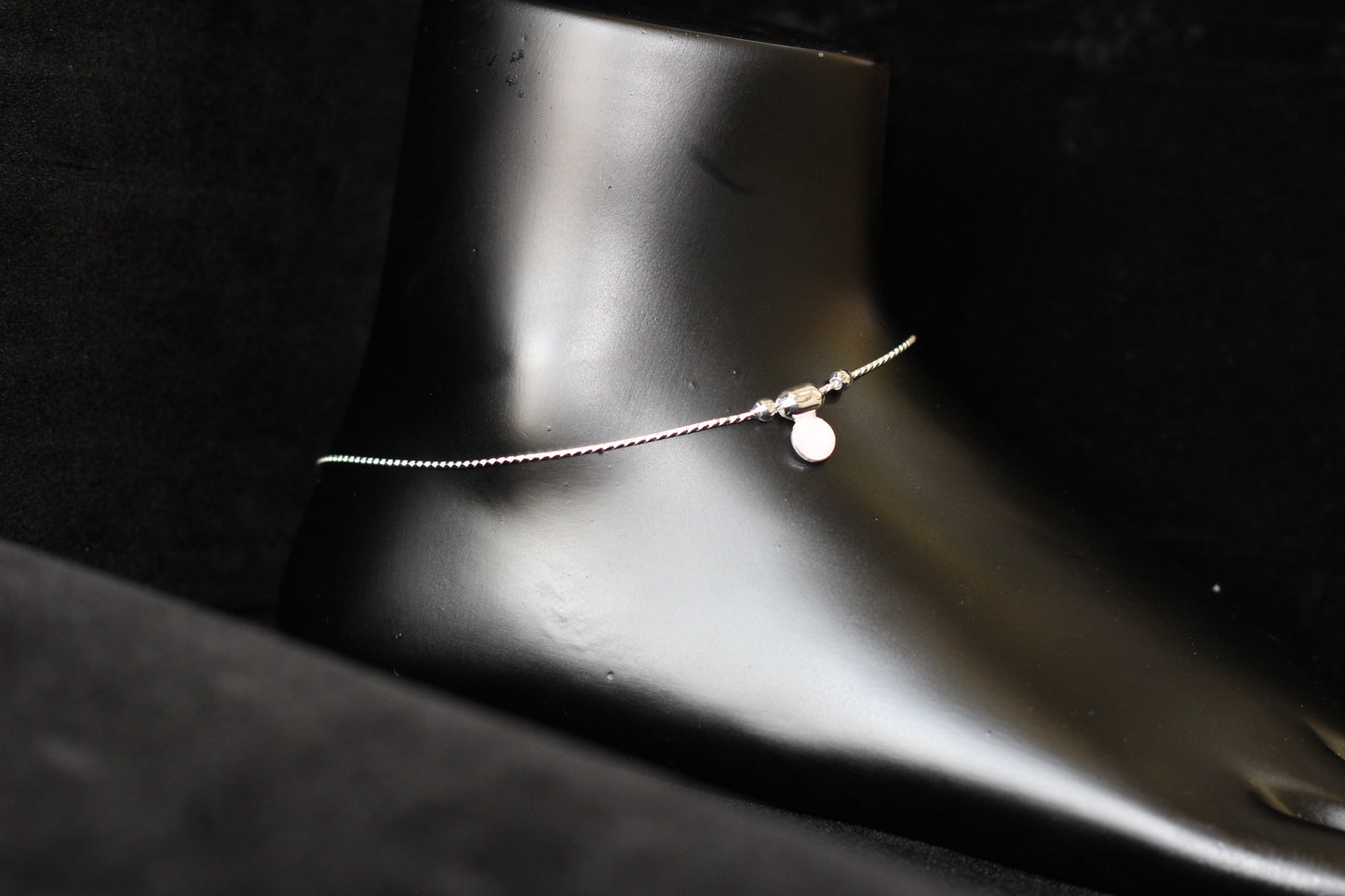 silver anklets for women