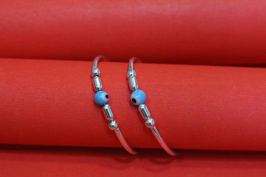 Evil eye Silver Kids Bangles
