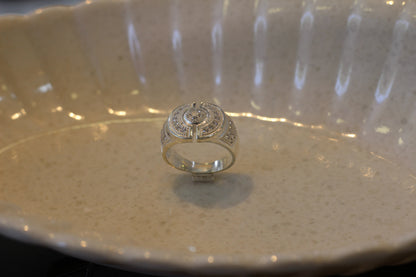 Silver men's ring