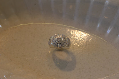 Silver men's ring