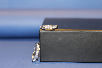 SILVER COUPLE RING