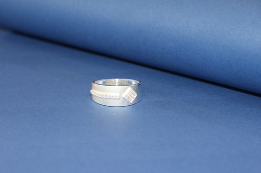 Silver men's ring