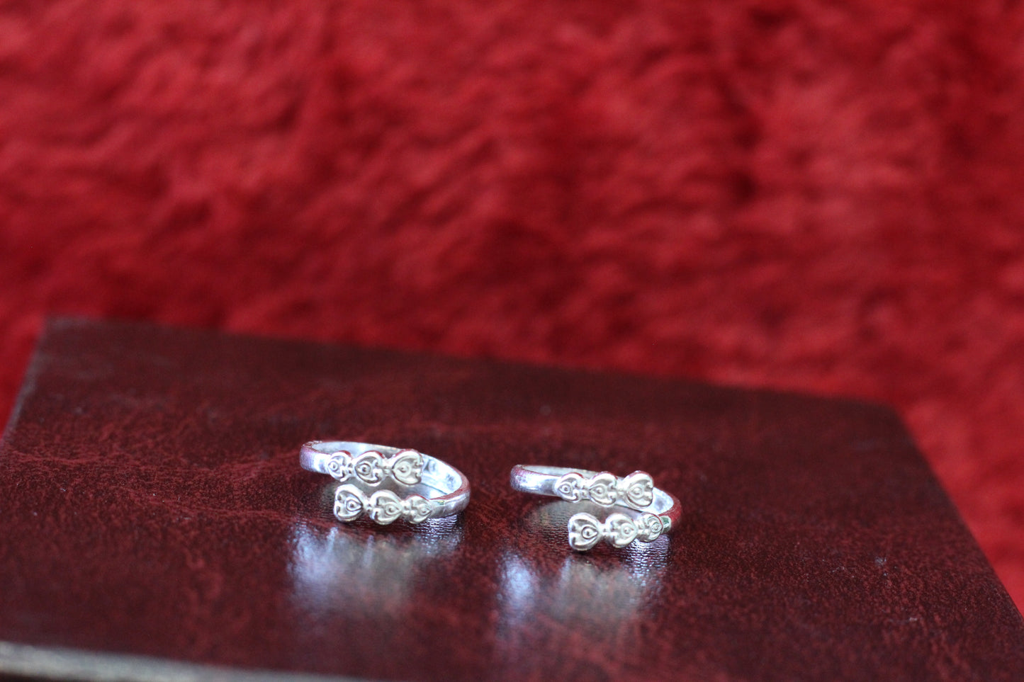 Traditional Silver Bichiya for Women | Elegant Floral Toe Rings | Adjustable Fit | Everyday Wear