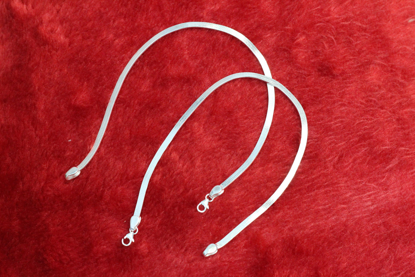 Silver anklet