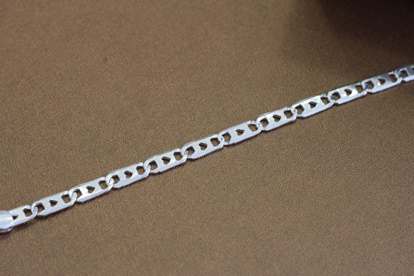 Pure Silver navabi Bracelet for Men | Flexible navabi Pattern | Elegant Casual & Party Wear