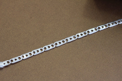 Pure Silver navabi Bracelet for Men | Flexible navabi Pattern | Elegant Casual & Party Wear