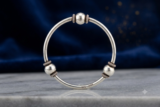 Silver kada for baby girs