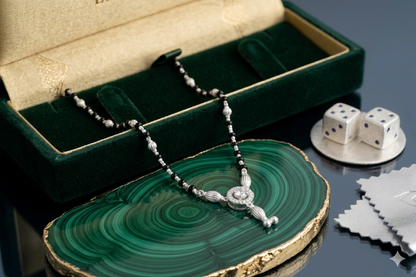 Silver short mangalsutra