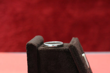 Premium Italian unisex Silver plane kada thumb Ring