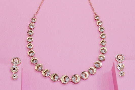 Rose silver nacklace