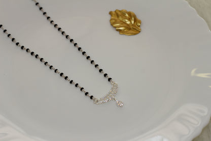 Silver short mangalsutra