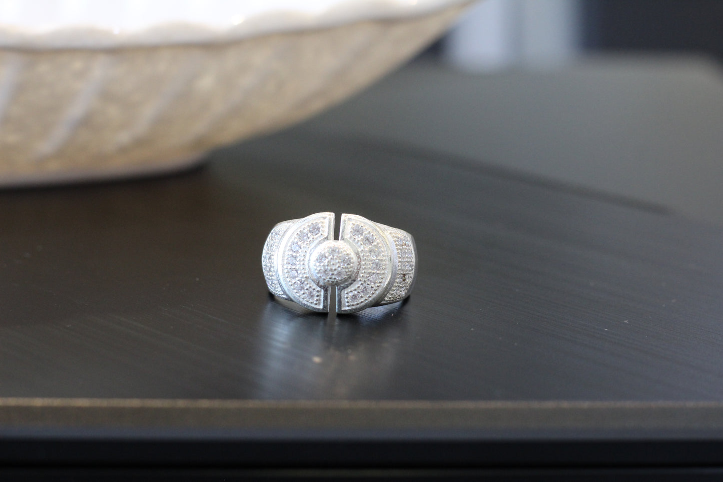 Silver men's ring