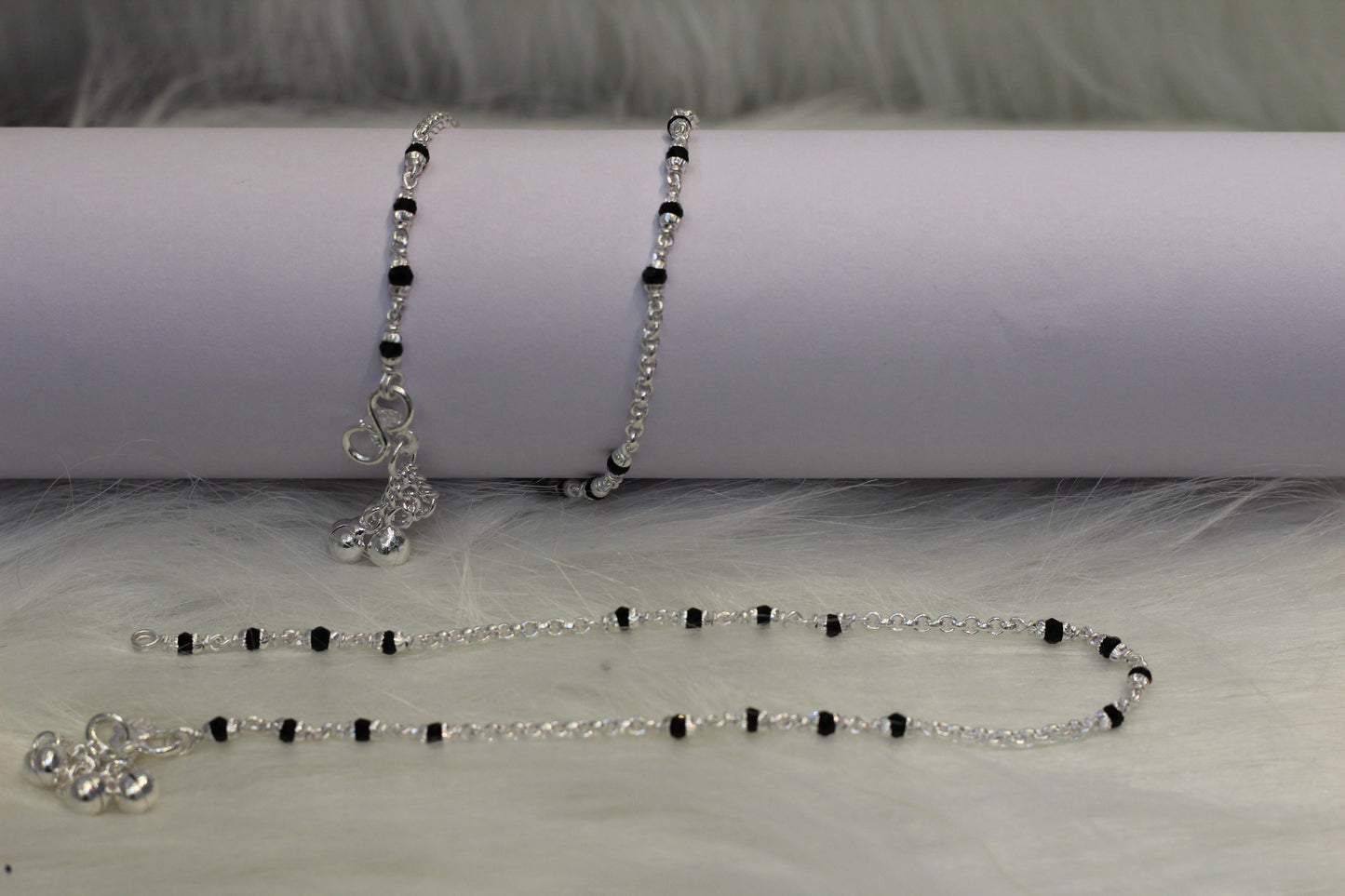 silver anklets for women