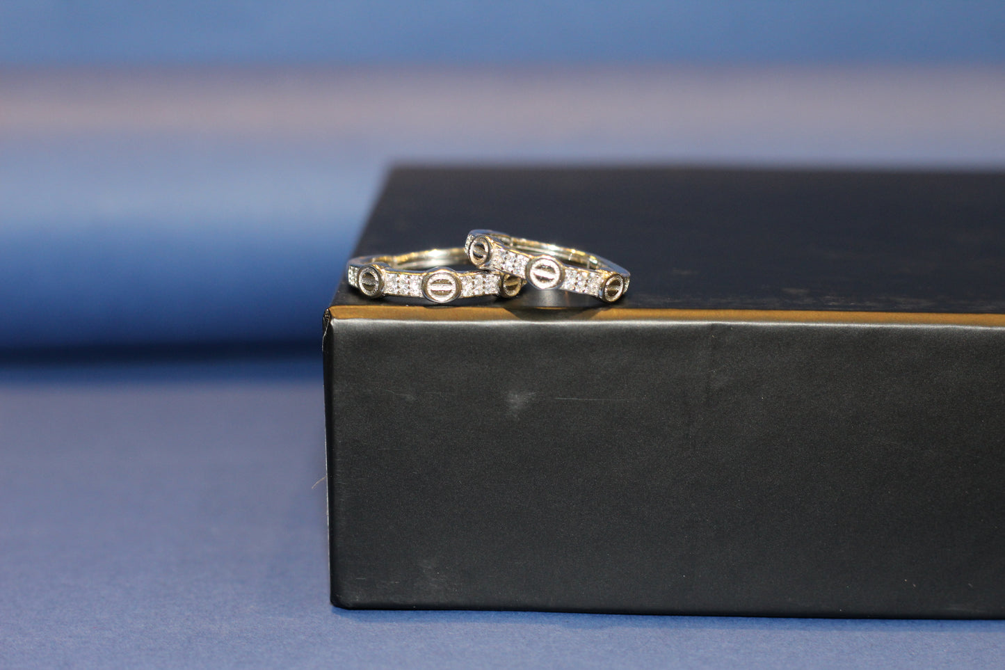 SILVER COUPLE RING