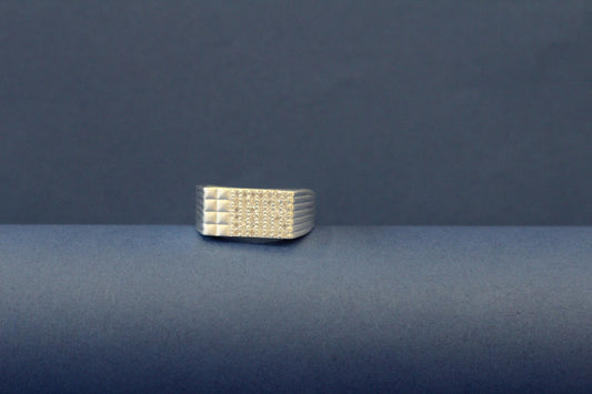 Silver men's ring