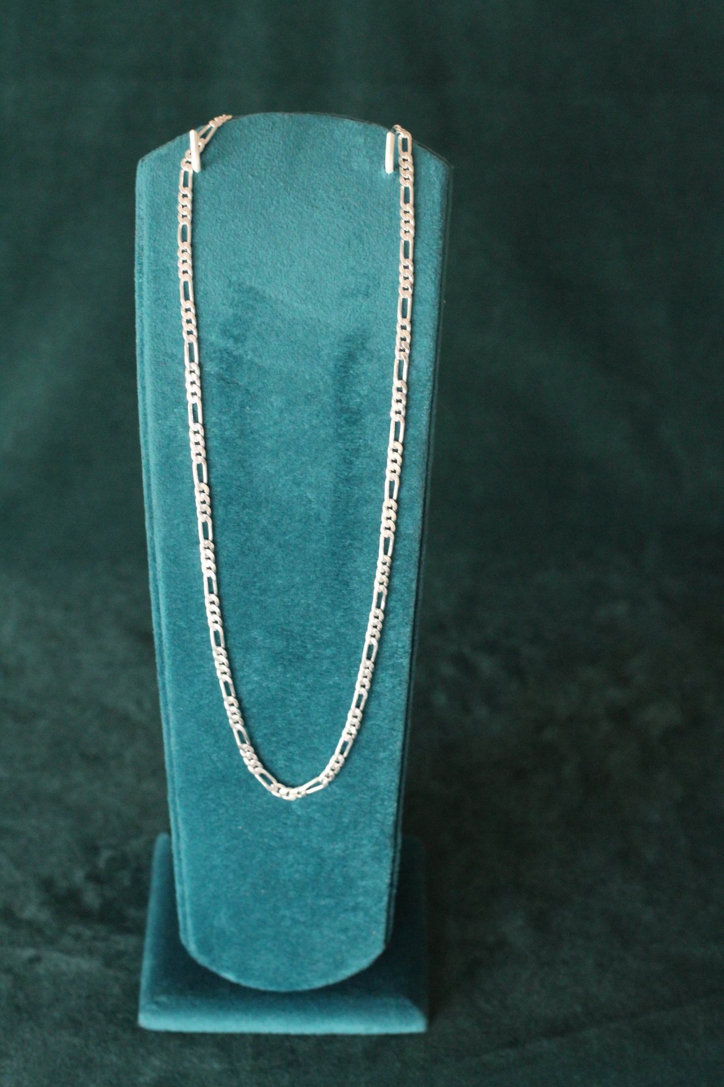 Silver thin figaro Chain – Premium Shine & Comfortable Fit