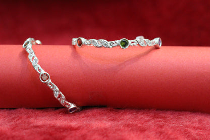 Silver bangles for girls