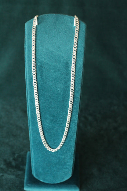 Silver thin navabi Chain – Premium Shine & Comfortable Fit