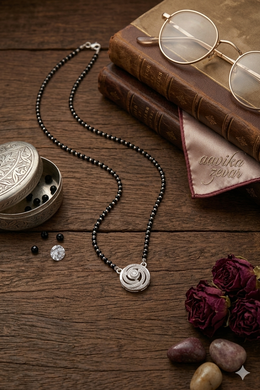 Handcrafted Silver Mangalsutra – Lightweight & Durable