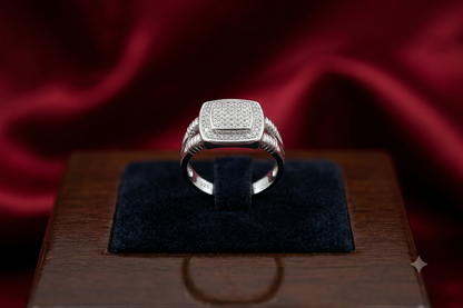 Classic Italian Finish Silver Ring for Men – Party & Formal Wear
