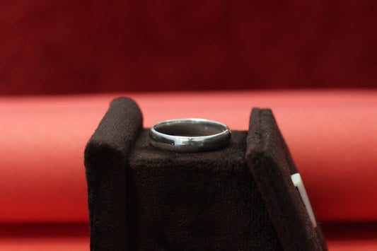 Premium Italian unisex Silver plane kada thumb Ring