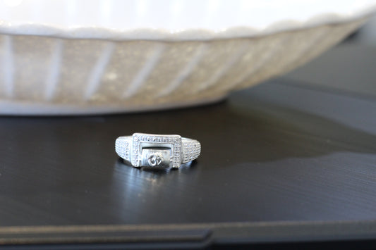 Silver men's ring
