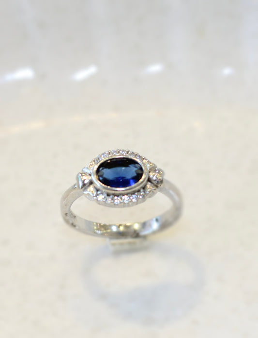 Silver girl's ring