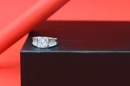 Classic Italian 925 Silver Statement Ring for Men