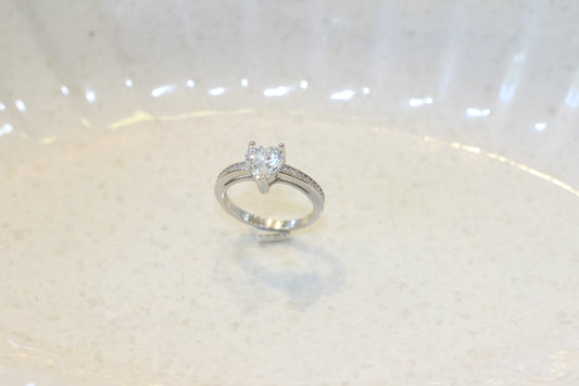 Silver girl's ring